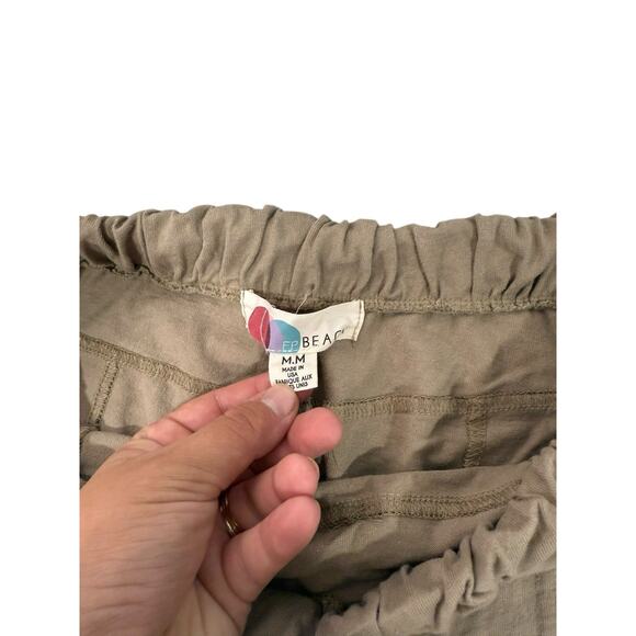 Free People Beach Wide Leg Cargo Pull On Beach Pants Cotton Womens Medium - Picture 4 of 8